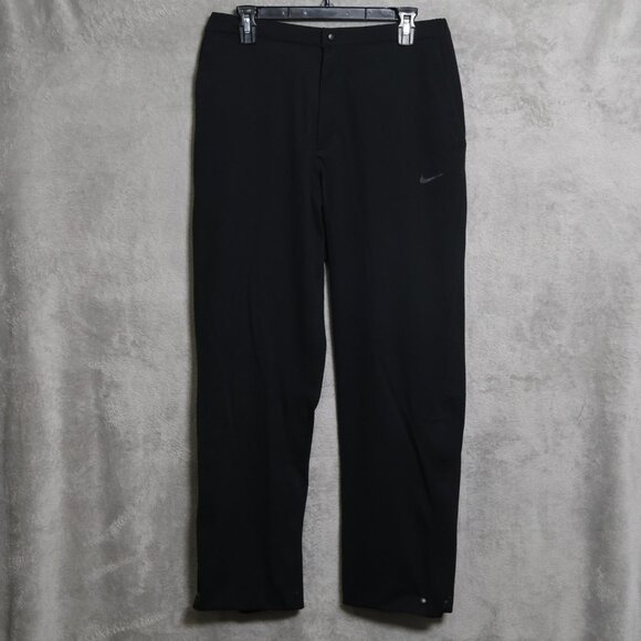 Nike Other - Nike Pants Mens Medium Black FITSTORM Water Resistant Golf Trousers Zipper Leg